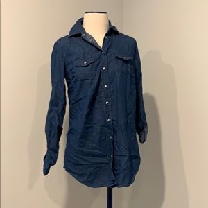 Denim button down shirt